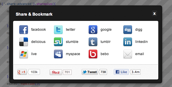 Share - The Most Awesome Way to Share Your Site