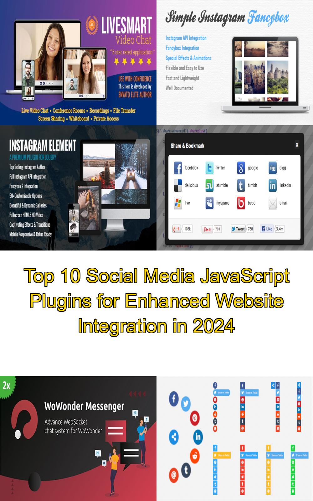 Top 10 Social Media JavaScript Plugins for Enhanced Website Integration in 2024