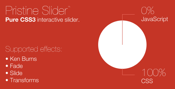 Pristine Slider - Pure CSS3 Interactive Slider