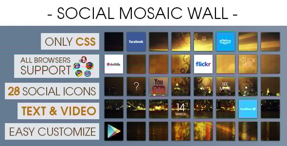 Social Mosaic Wall