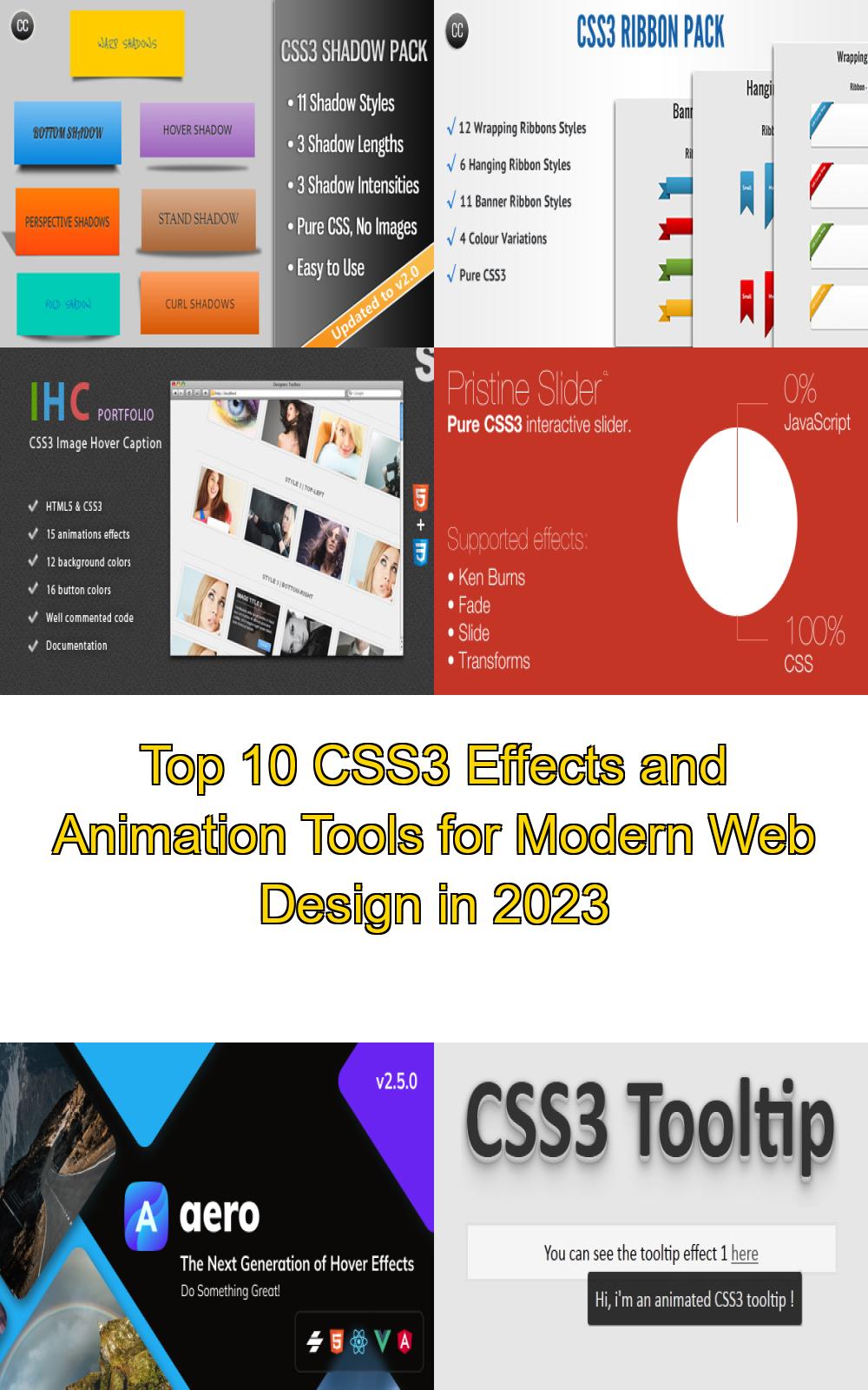 Top 10 CSS3 Effects and Animation Tools for Modern Web Design in 2023
