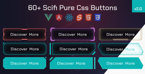 SI Buttons SciFi Pure CSS Buttons