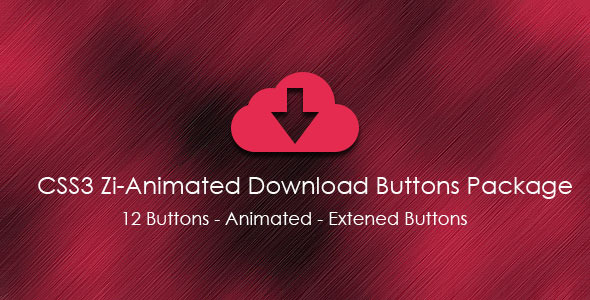 CSS3 ZiAnimated Download Buttons Package