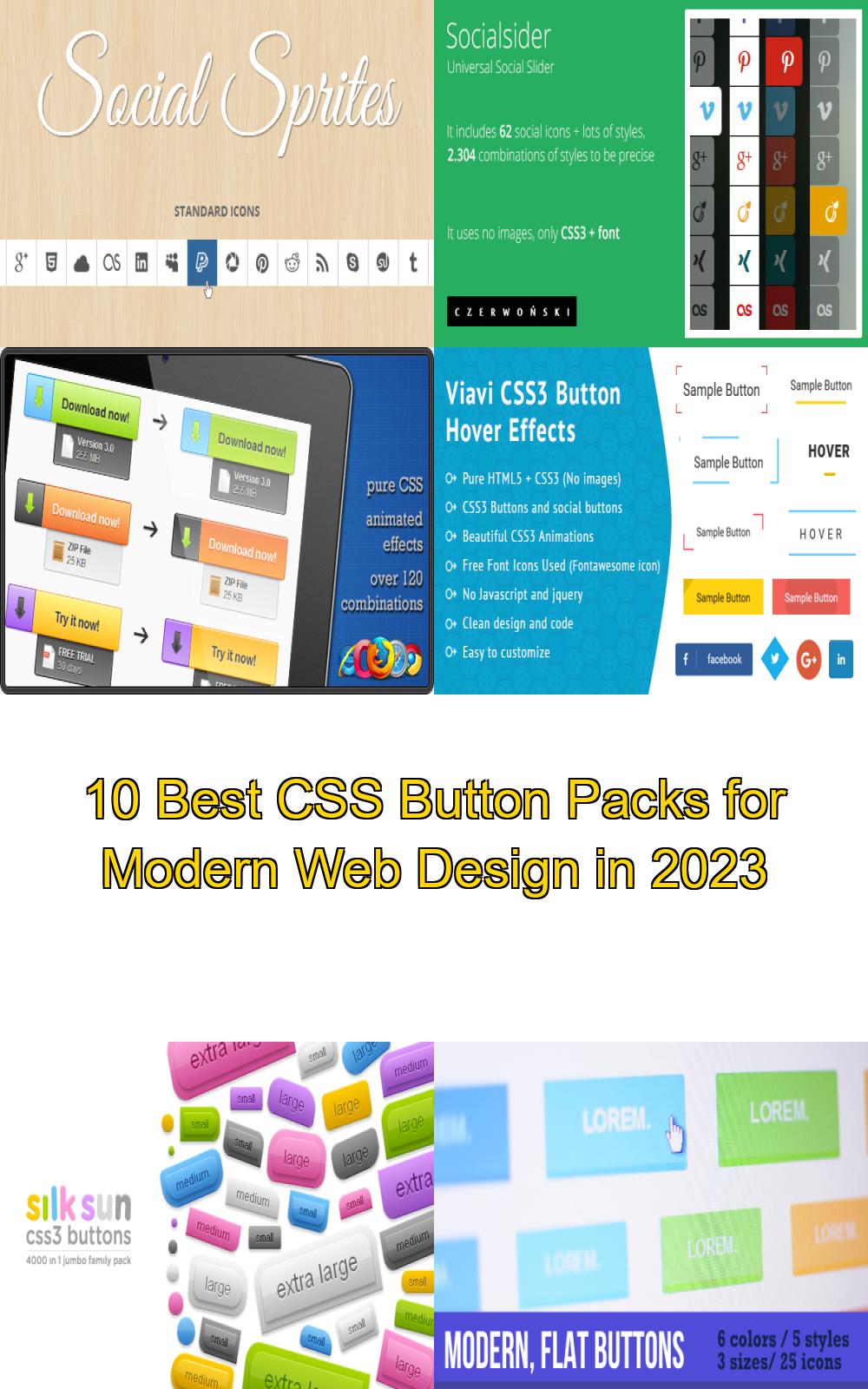 10 Best CSS Button Packs for Modern Web Design in 2023