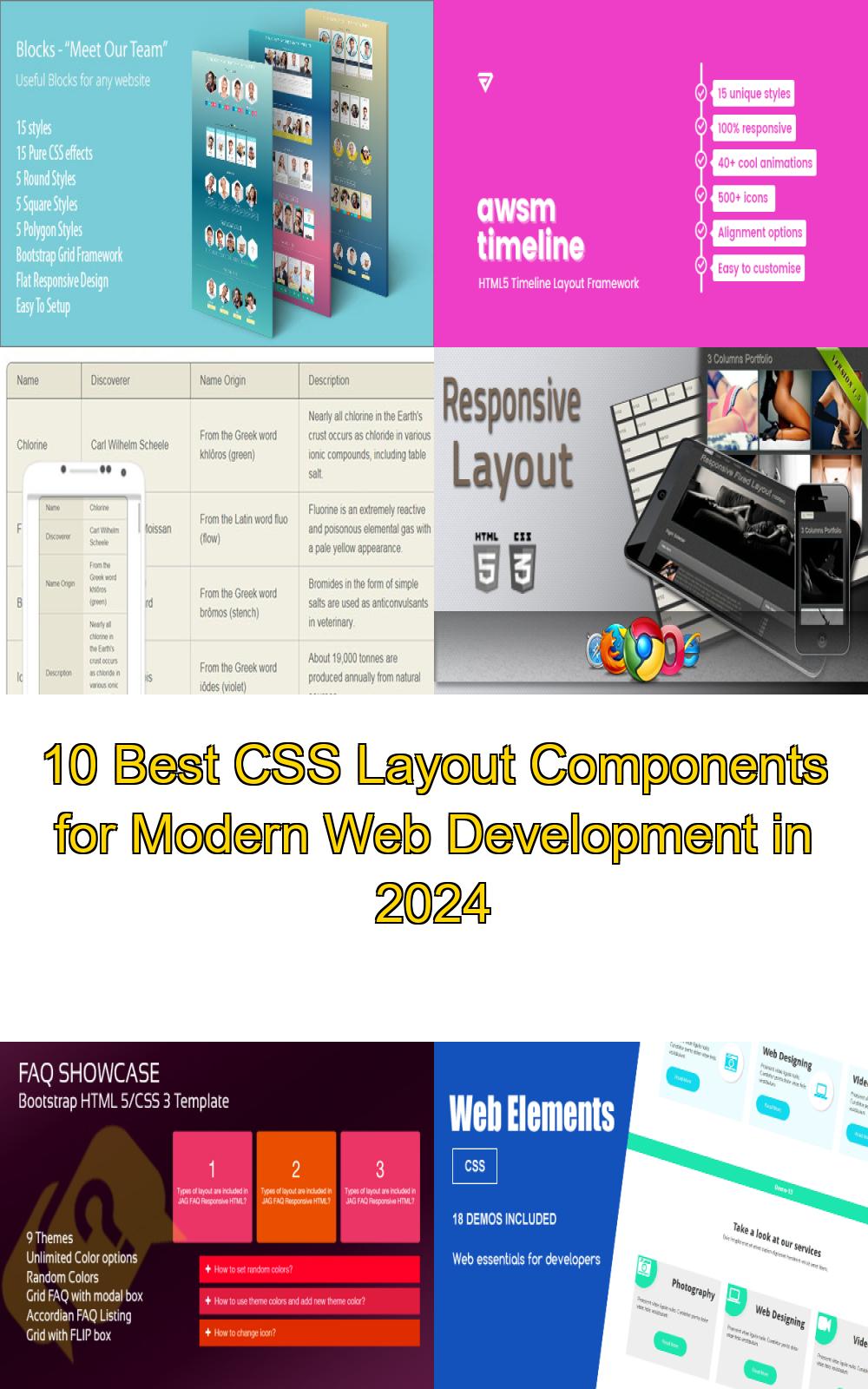 10 Best CSS Layout Components for Modern Web Development in 2024