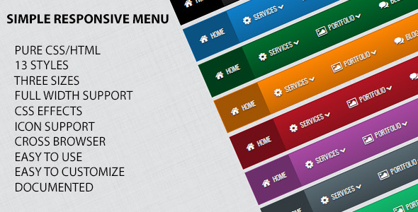 Simple Responsive Menu