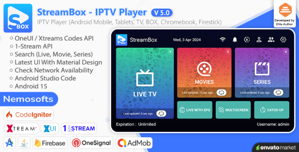 **StreamBox Mobile Pro IPTV Player**