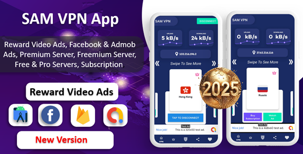 **SAM VPN App - Secure VPN with Fast Servers**