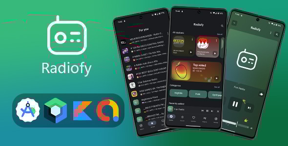 **Radiofy - Online Radio Streaming App for Android | Kotlin & Jetpack Compose**
