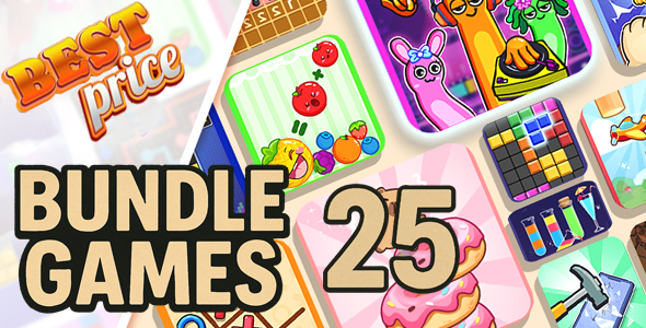 **Bundle 25 Games - AdMob GDPR Android Studio**