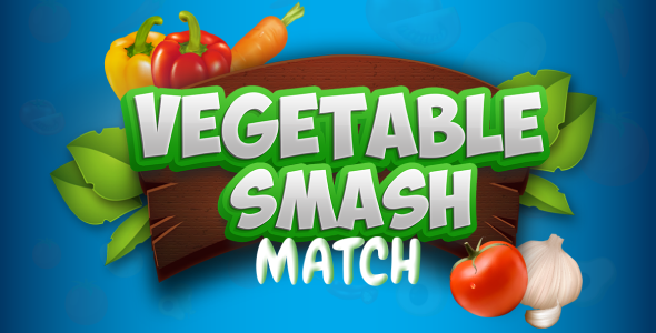 **Vegetable Smash Match - Unity Game with AdMob Ads**