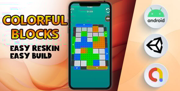**Colorful Blocks Puzzle - Unity AdMob Game**