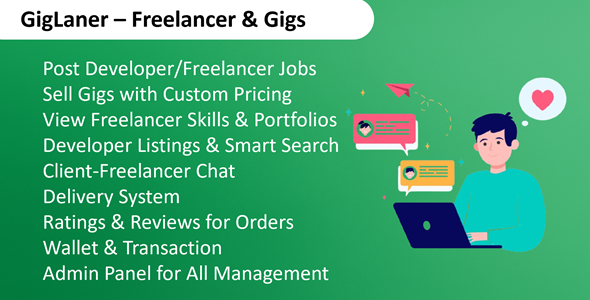 **Giglaner - Freelance Marketplace Platform with Gigs & Job Posting**
