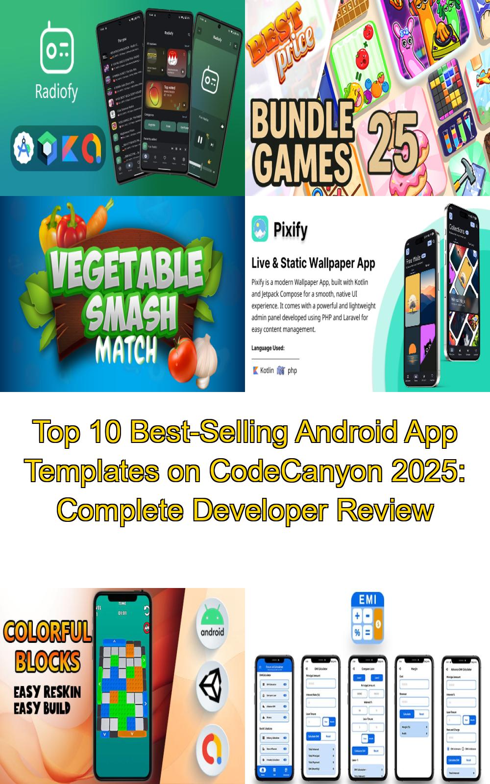 Top 10 Best-Selling Android App Templates on CodeCanyon 2025: Complete Developer Review