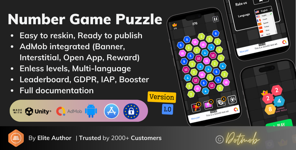 Number Game Puzzle Unity Complete Game