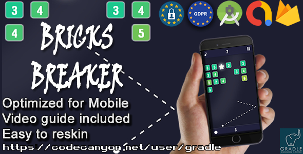 Bricks Breaker - Admob GDPR Android Studio
