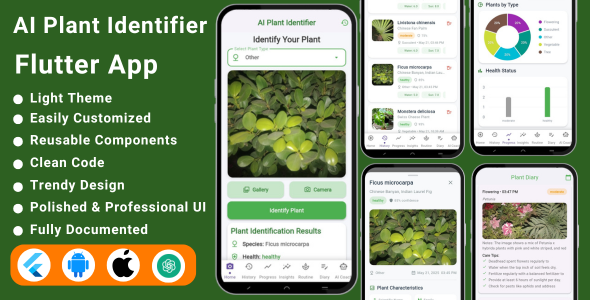 AI Plant Identifier - Flutter App