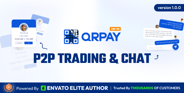 QRPay - P2P Trading & Chat Addon