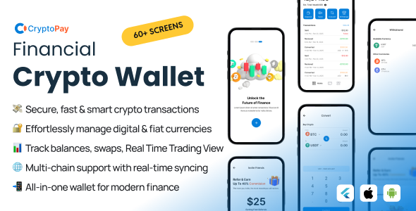CryptoPay UI Kit - Flutter Crypto Wallet