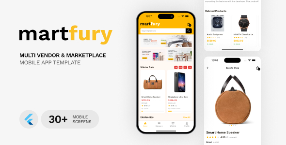 MartFury Flutter: Complete eCommerce Mobile Apps for Botble Scripts