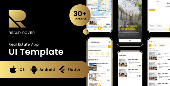 Reality Rover: Real Estate Flutter UI Kit