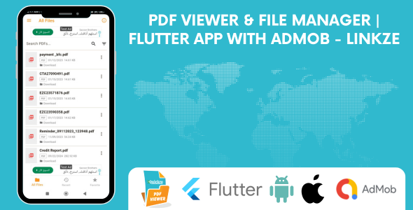 PDF Viewer & File Manager Flutter App with AdMob