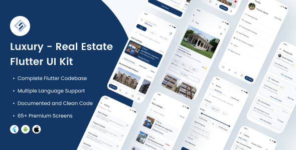 Luxury Real Estate Flutter UI Kit