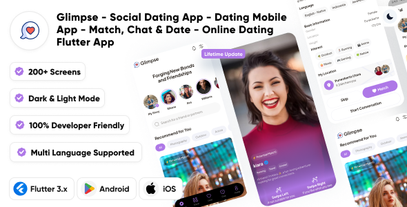 Glimpse Social Dating App