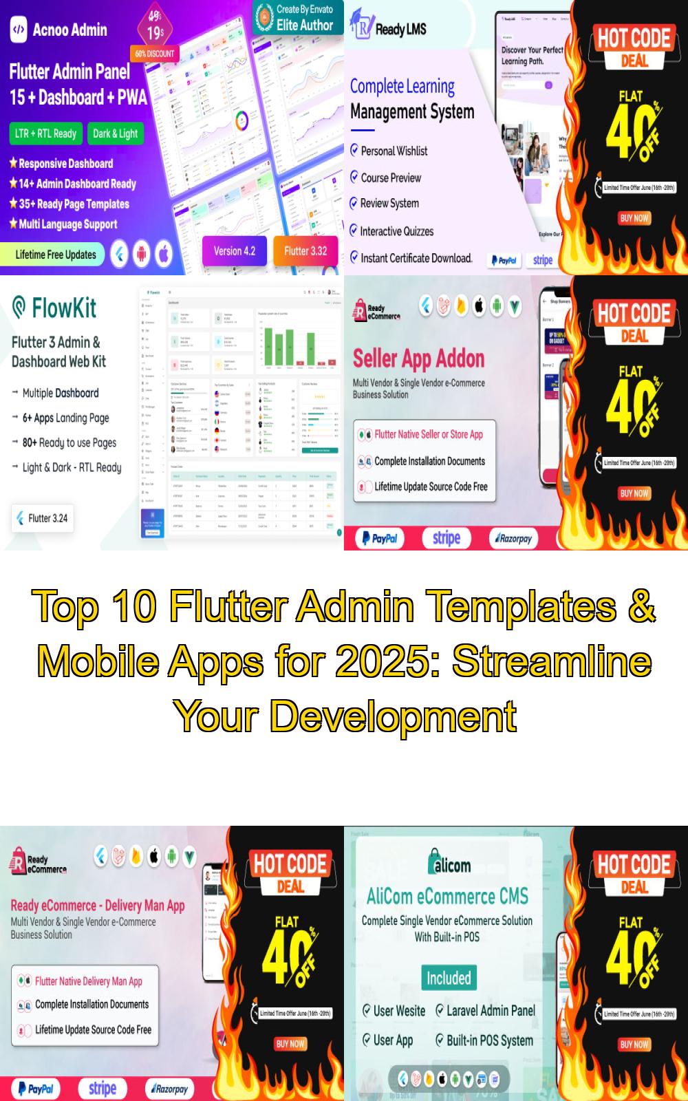Top 10 Flutter Admin Templates & Mobile Apps for 2025: Streamline Your Development