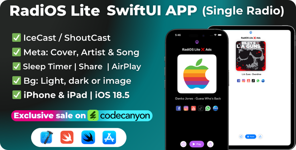 RadiOS Lite SwiftUI App