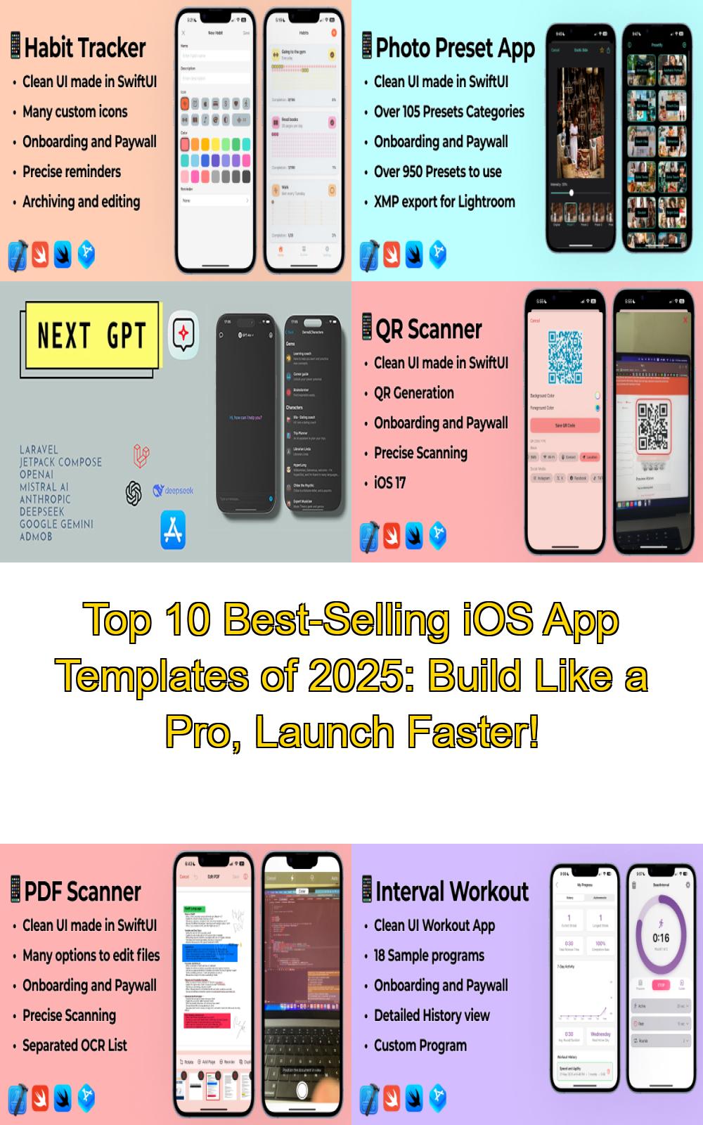 Top 10 Best-Selling iOS App Templates of 2025: Build Like a Pro, Launch Faster!