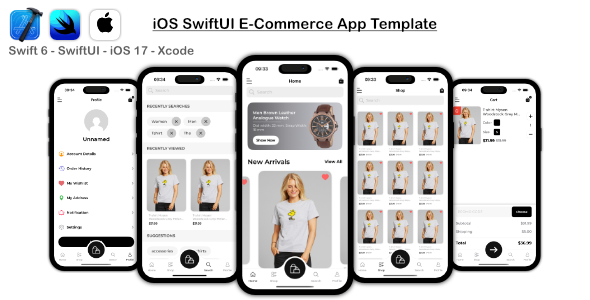 Ecommerce Shopping SwiftUI Template