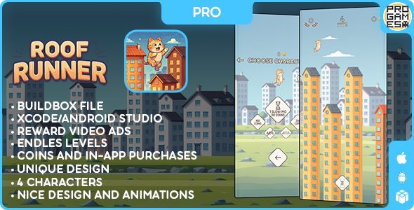 Car Roof Runner Pro - Buildbox Classic (iOS, Android)