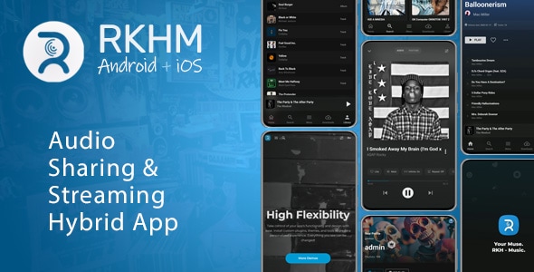 RKHM Android App - Native Mobile App for Your Music Platform