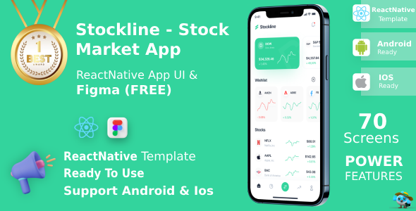 Stock Market App - React Native CLI Template