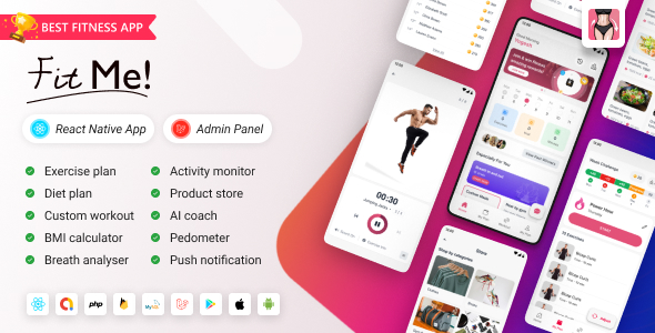 React Native Fitness App + Laravel Backend