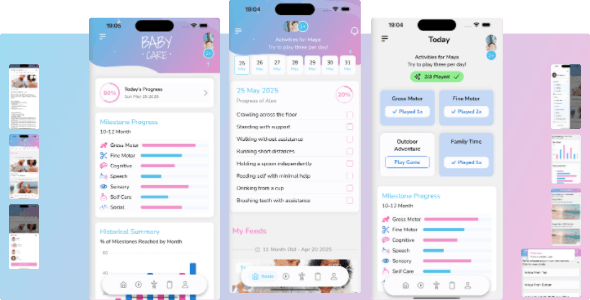 BabyCare UI Kit - React Native Baby Development Template