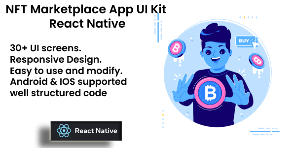 NFT Marketplace App UI Kit - React Native