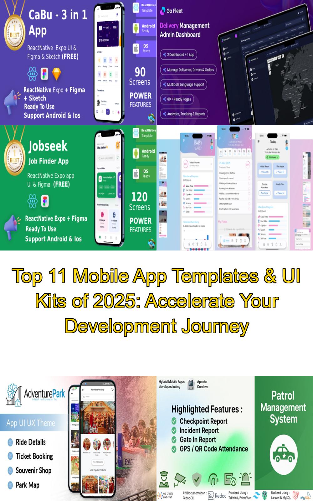 Top 11 Mobile App Templates & UI Kits of 2025: Accelerate Your Development Journey