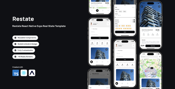 Restate - React Native Expo Real Estate Template