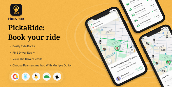Cab Booking App Template - React Native
