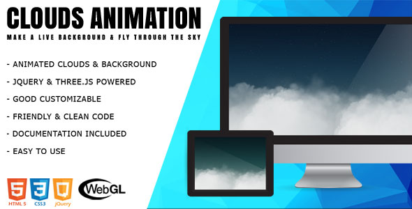 Clouds jQuery 3D Animation
