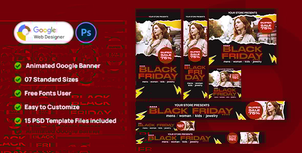 HTML Banners Black Friday Sale Template
