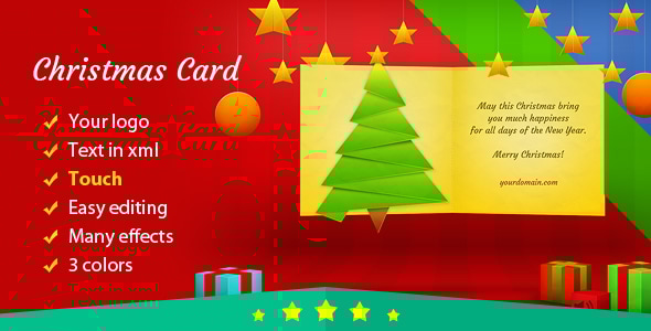 Christmas Card with Many Effects