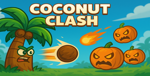 Coconut Clash HTML5 Action Game with AdMob Integration