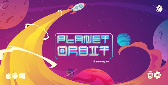 **Planet Orbit - HTML5 Construct Game**