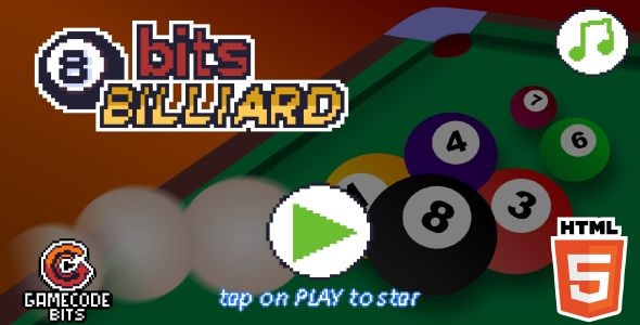 8 Bits Billiard - HTML5 Game