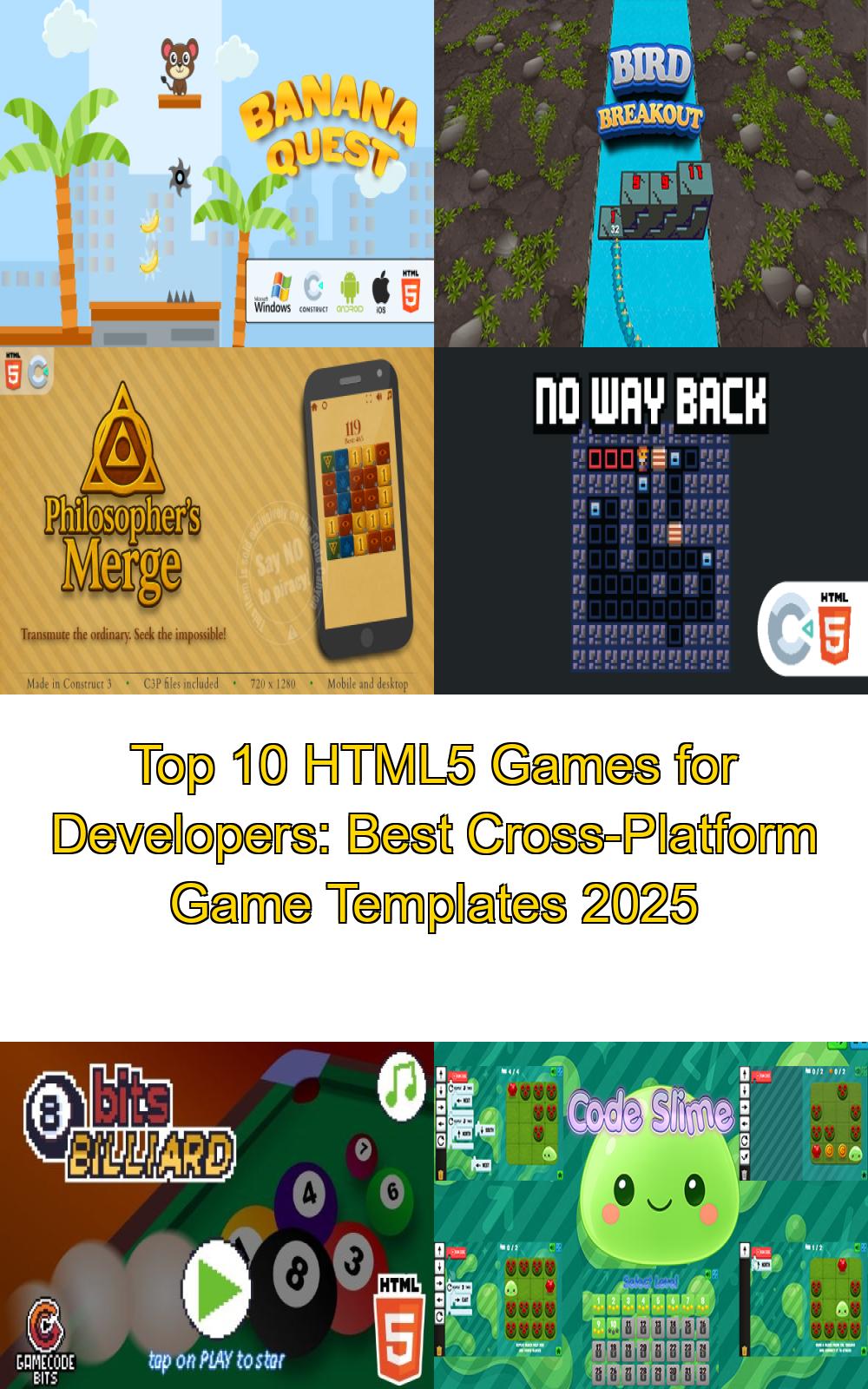 Top 10 HTML5 Games for Developers: Best Cross-Platform Game Templates 2025
