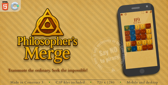 Philosophers Merge - HTML5 Casual Game