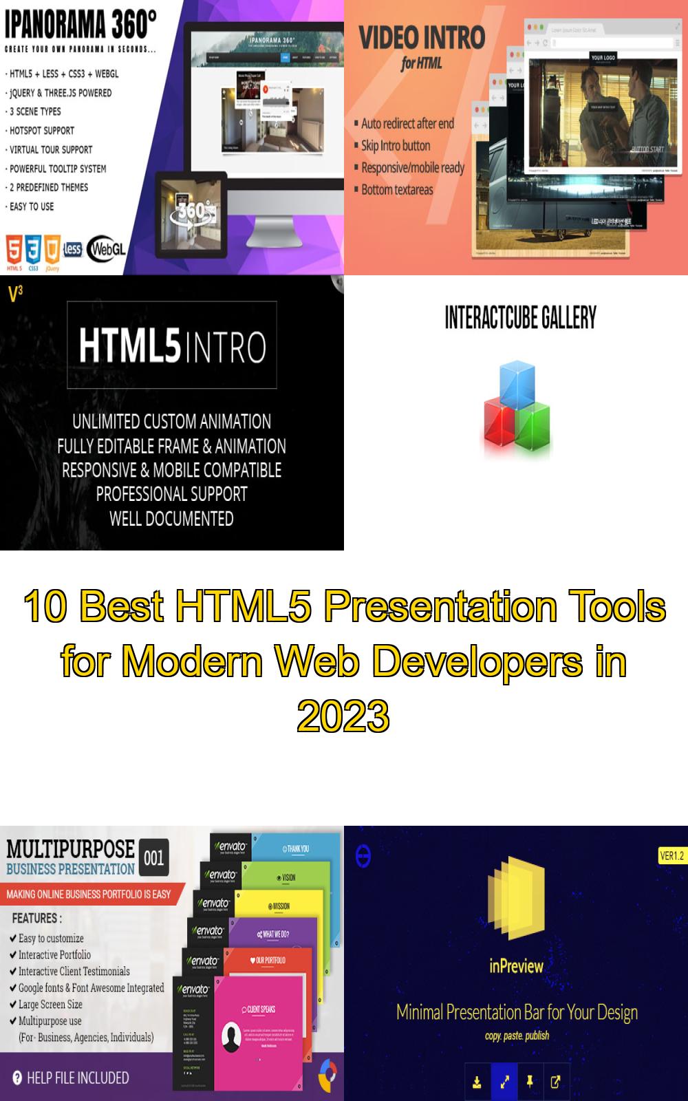 10 Best HTML5 Presentation Tools for Modern Web Developers in 2023
